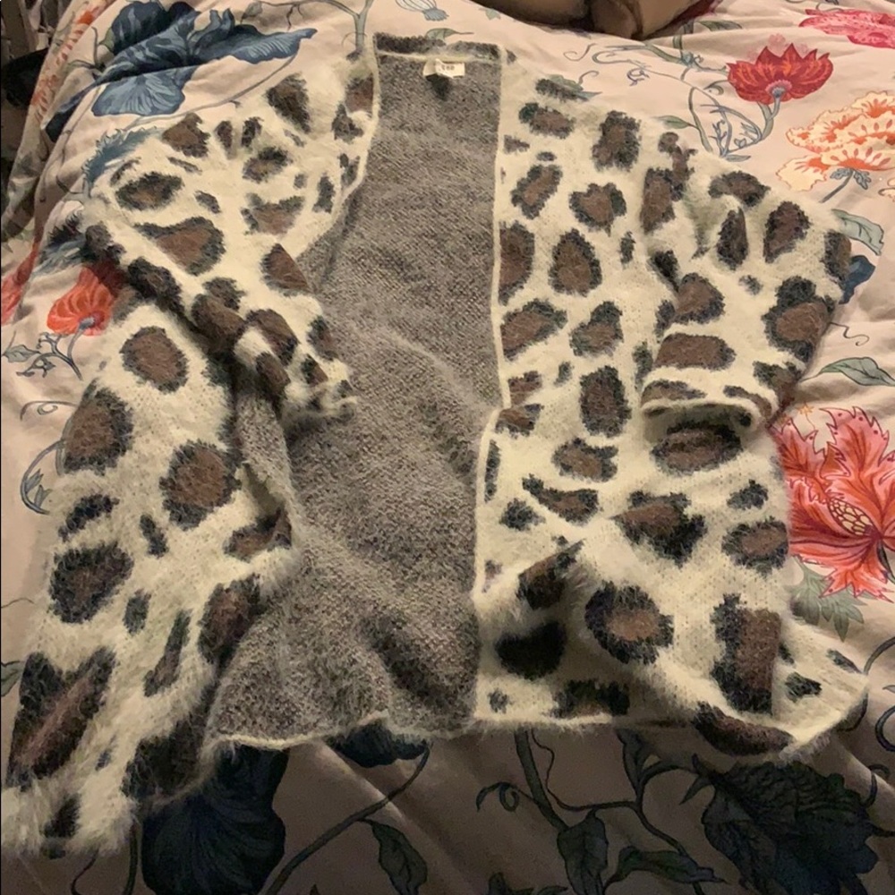 Fuzzy cardigan